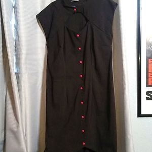 Stop Staring Retro Black Dress